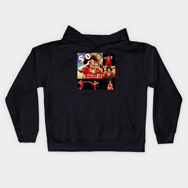 sally o'malley's punch with a kick Kids Hoodie by valentinewords